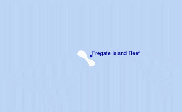 carte de localisation de Fregate Island Reef