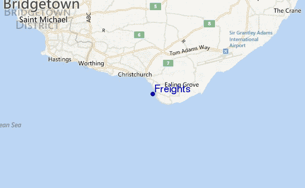 carte de localisation de Freights