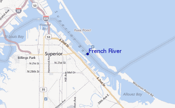 carte de localisation de French River