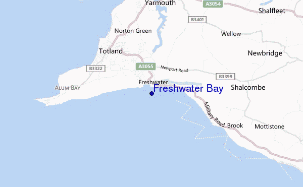 carte de localisation de Freshwater Bay