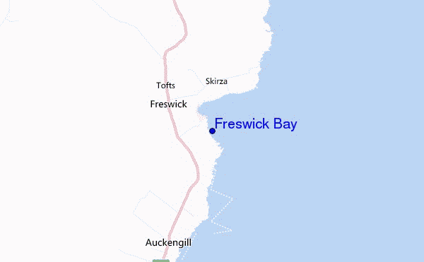 carte de localisation de Freswick Bay