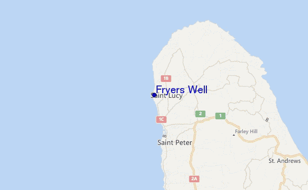 carte de localisation de Fryers Well