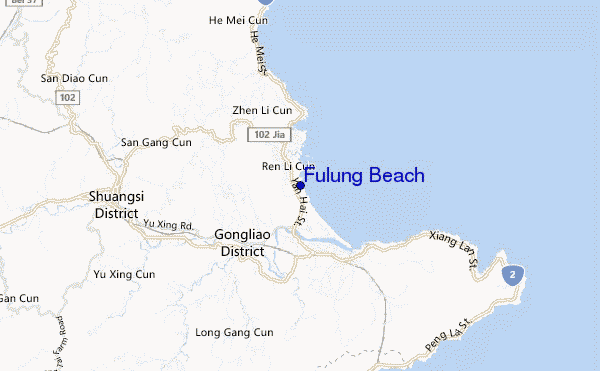carte de localisation de Fulung Beach