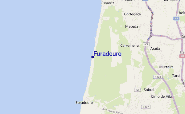 carte de localisation de Furadouro