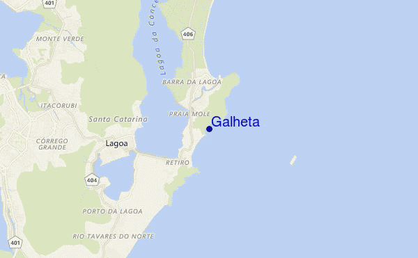 carte de localisation de Galheta