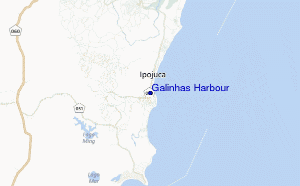carte de localisation de Galinhas Harbour