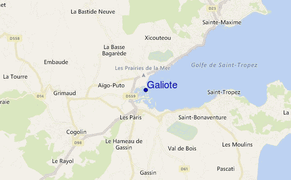 carte de localisation de Galiote