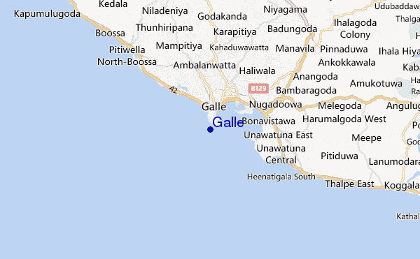 carte de localisation de Galle