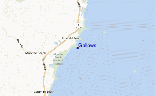 carte de localisation de Gallows