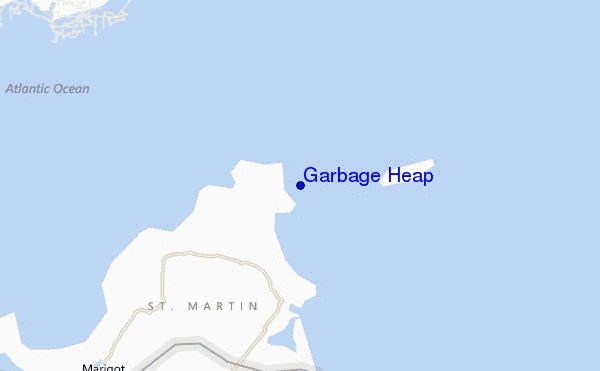 carte de localisation de Garbage Heap