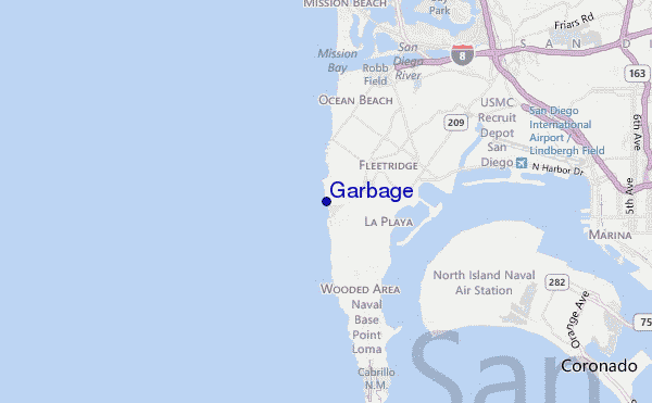 carte de localisation de Garbage