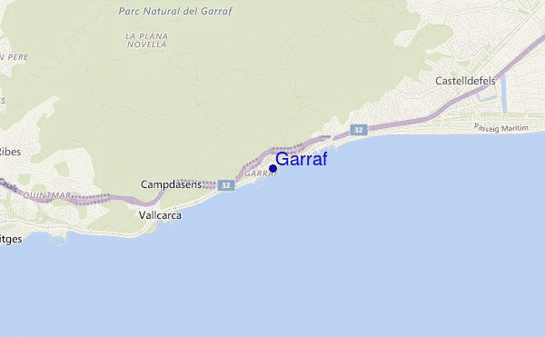 carte de localisation de Garraf