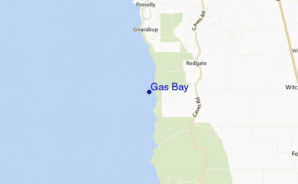 carte de localisation de Gas Bay