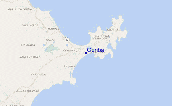 carte de localisation de Geriba