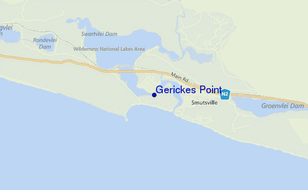 carte de localisation de Gerickes Point