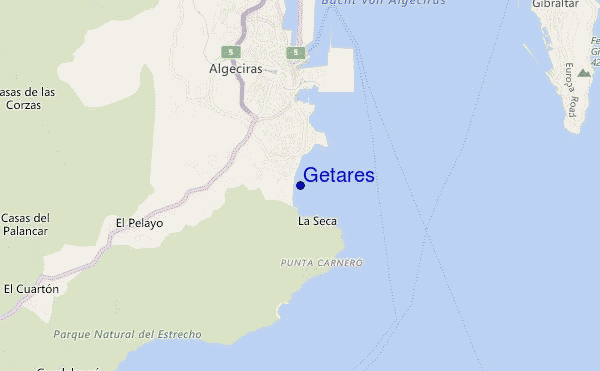 carte de localisation de Getares