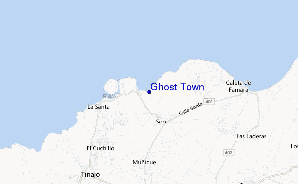 carte de localisation de Ghost Town