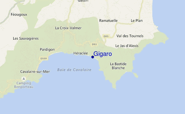 carte de localisation de Gigaro