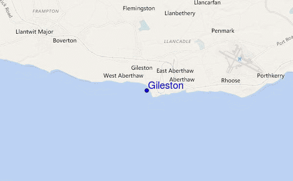 carte de localisation de Gileston