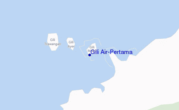 carte de localisation de Gili Air-Pertama