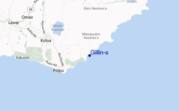 carte de localisation de Gillin's