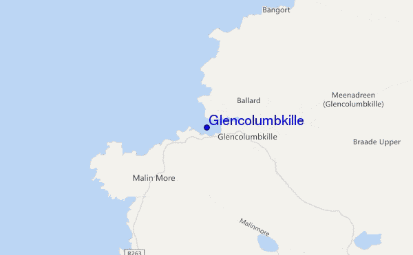 carte de localisation de Glencolumbkille