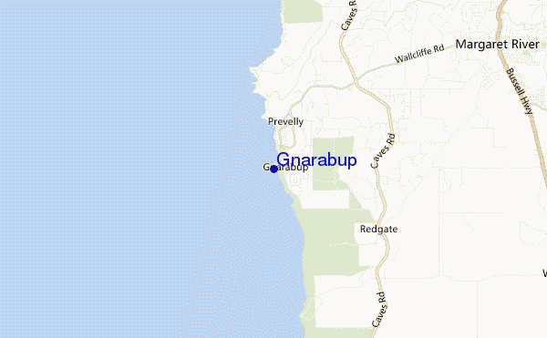 carte de localisation de Gnarabup
