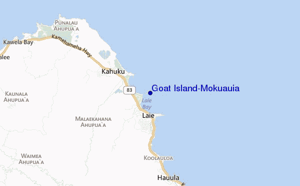 carte de localisation de Goat Island/Mokuauia