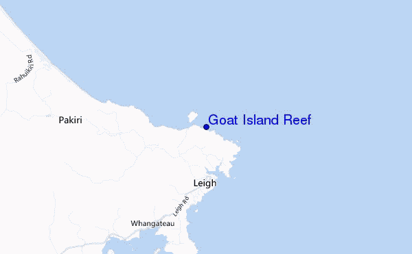 carte de localisation de Goat Island Reef