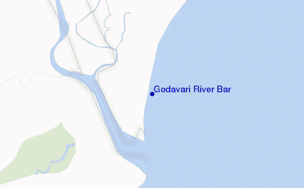 carte de localisation de Godavari River Bar