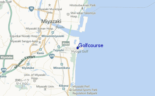 carte de localisation de Golfcourse
