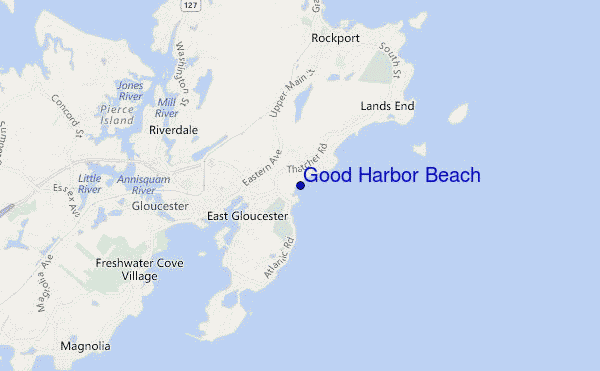 carte de localisation de Good Harbor Beach