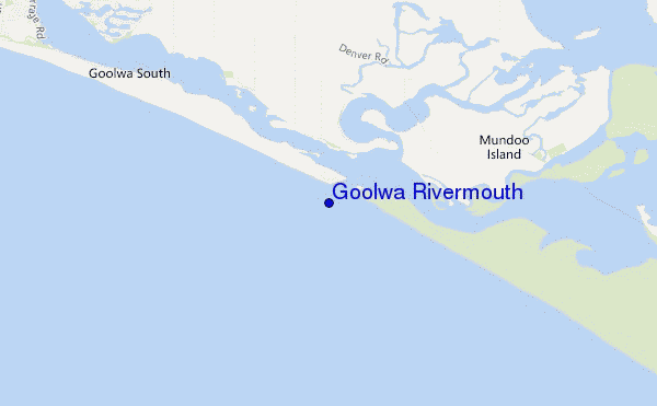 carte de localisation de Goolwa Rivermouth