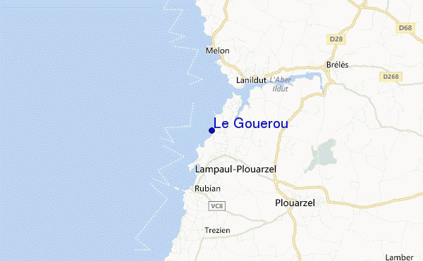 carte de localisation de Le Gouerou