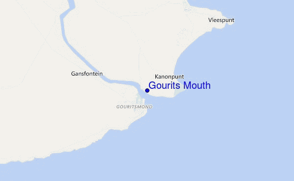 carte de localisation de Gourits Mouth
