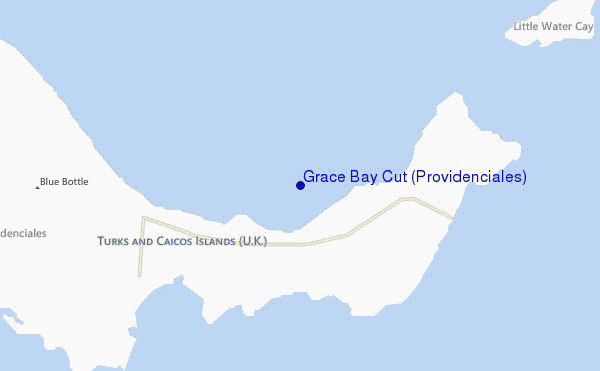 carte de localisation de Grace Bay Cut (Providenciales)