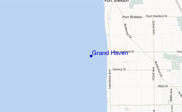 carte de localisation de Grand Haven