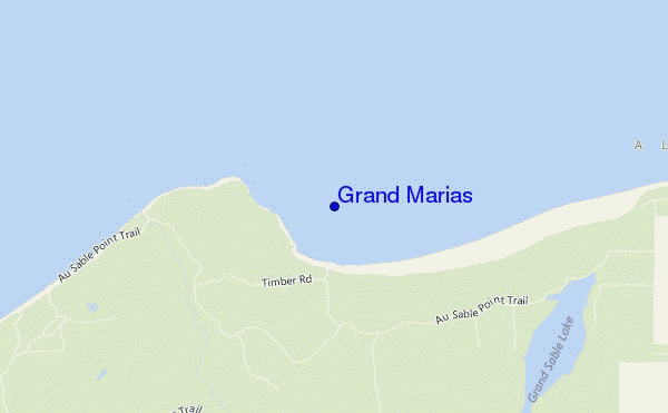 carte de localisation de Grand Marias