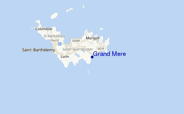 carte de localisation de Grand Mere