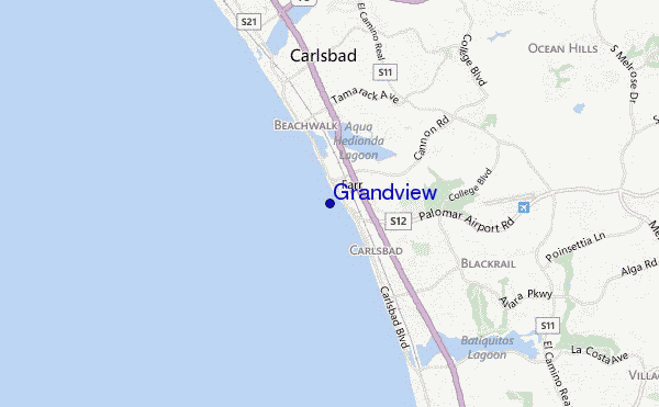 carte de localisation de Grandview
