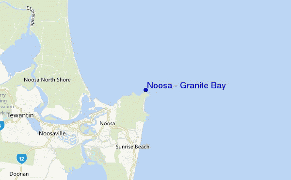 carte de localisation de Noosa - Granite Bay