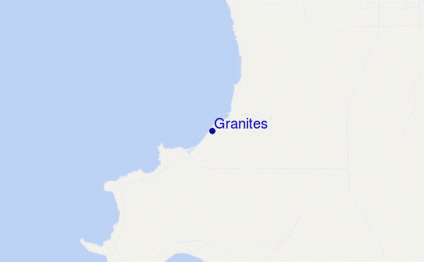 carte de localisation de Granites