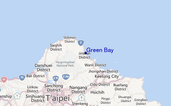 Green Bay Location Map