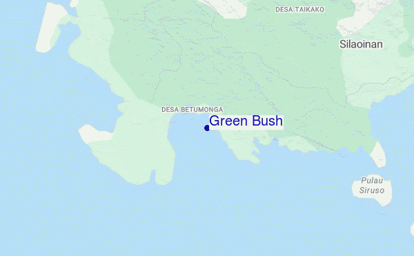 carte de localisation de Green Bush