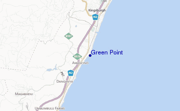 carte de localisation de Green Point