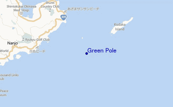 carte de localisation de Green Pole