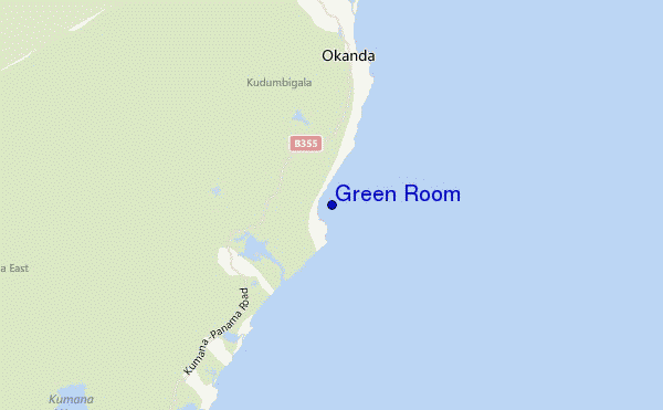 carte de localisation de Green Room