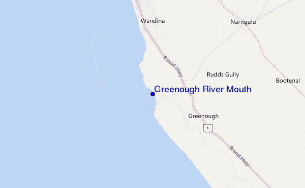 carte de localisation de Greenough River Mouth