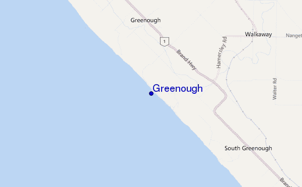 carte de localisation de Greenough