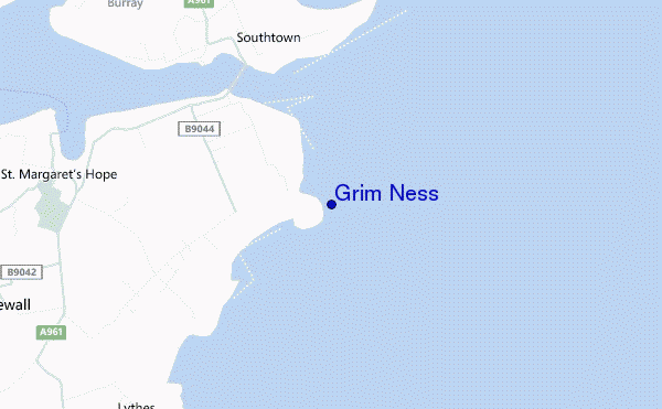 carte de localisation de Grim Ness